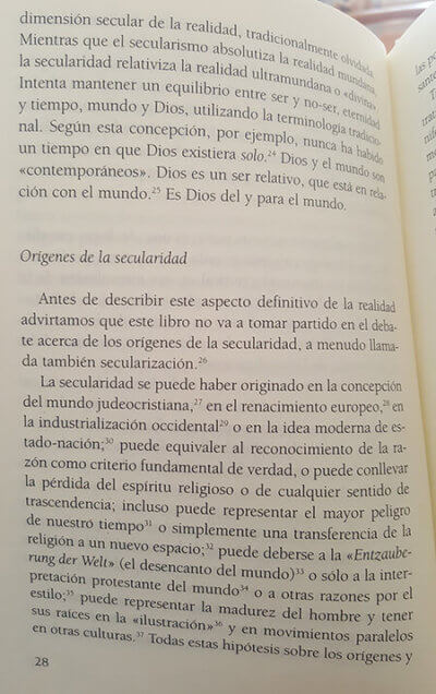 orígenes de la secularidad según Panikkar