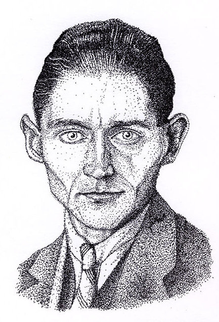 Retrato ilustrado de Kafka